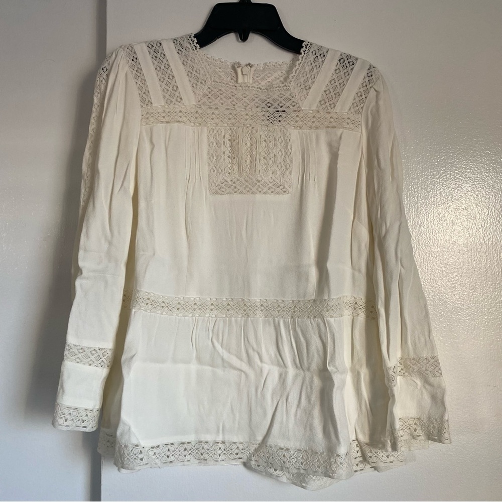 J. Crew Point Sur Lacey Peasant Top